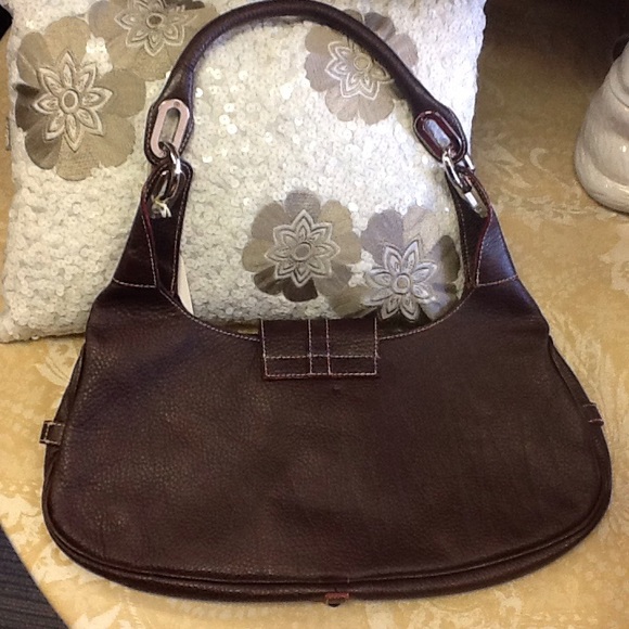 🆑Raisin colored Italian Leather Purse - Picture 4 of 10
